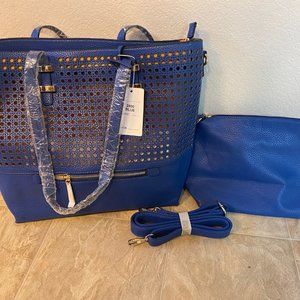 Beautiful Large Handbag with wallet and shoulder strap included. New